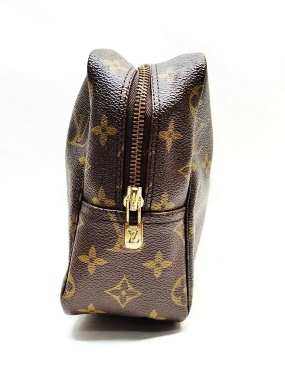 Authentic Louis Vuitton Trousse Toilette 28 Monogram Canvas Cosmetic Pouch Bag